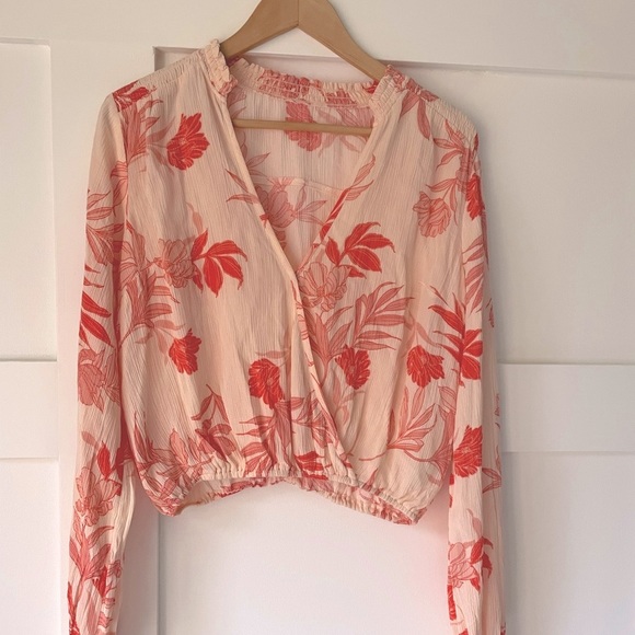 GUESS | Floral wrap blouse | size M - Picture 1 of 7